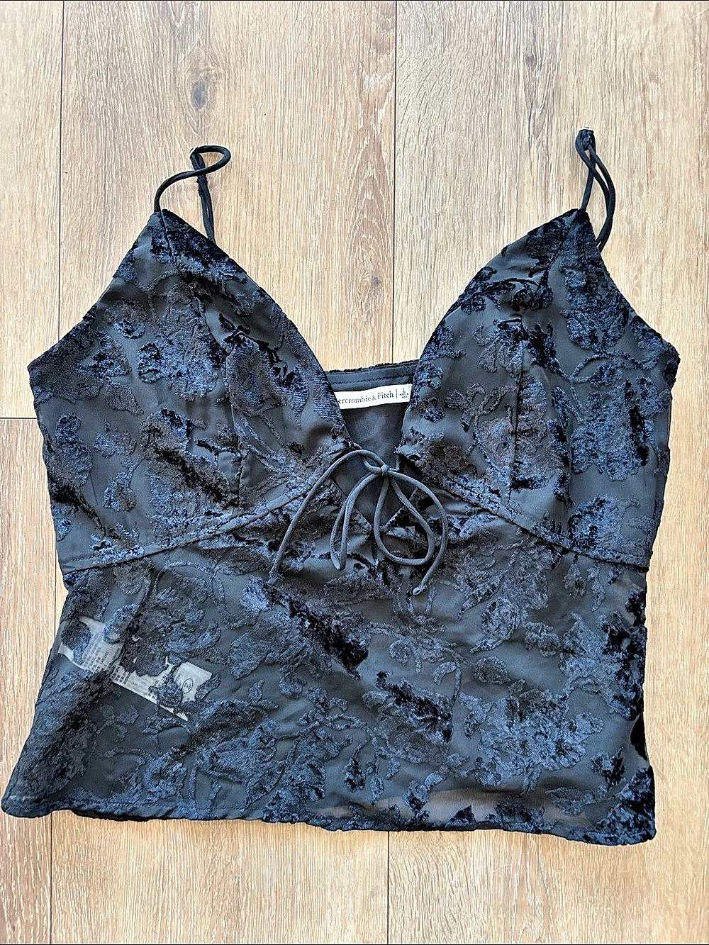 Abercrombie & Fitch Floral Lace Camisole in Black Like New